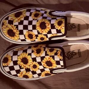 Vans Sunflower Checkered Slip-On Sneakers